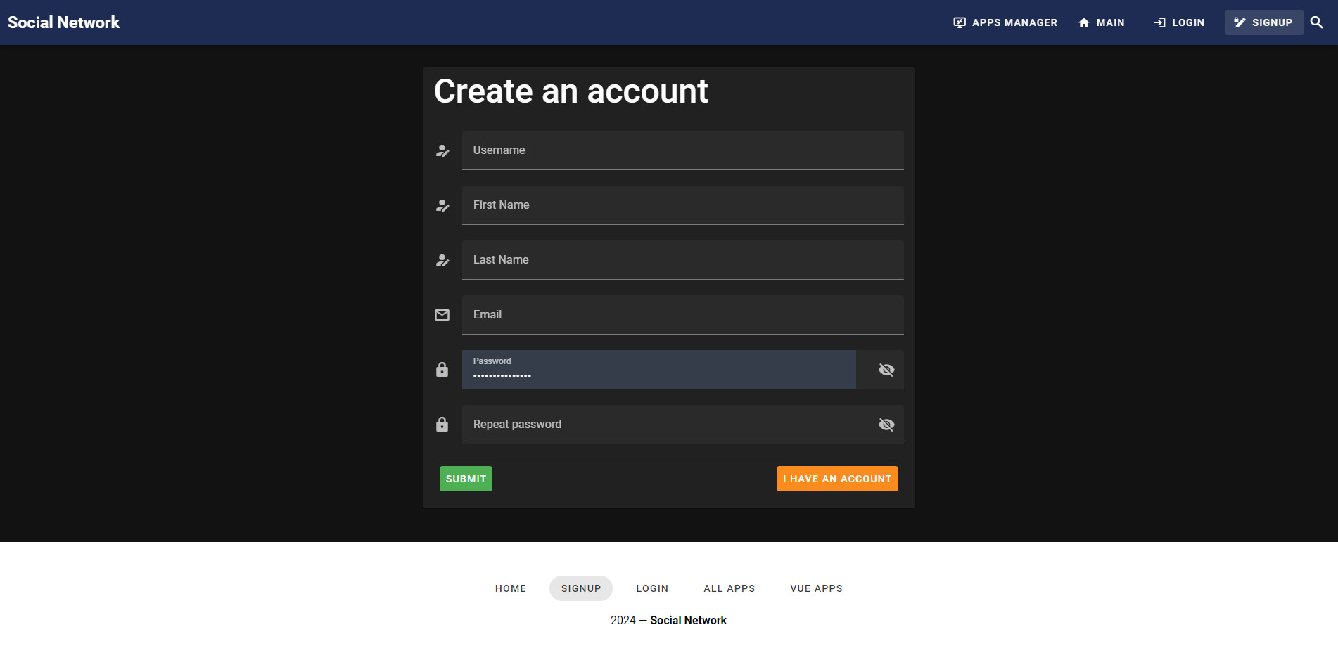 Social Network DRF