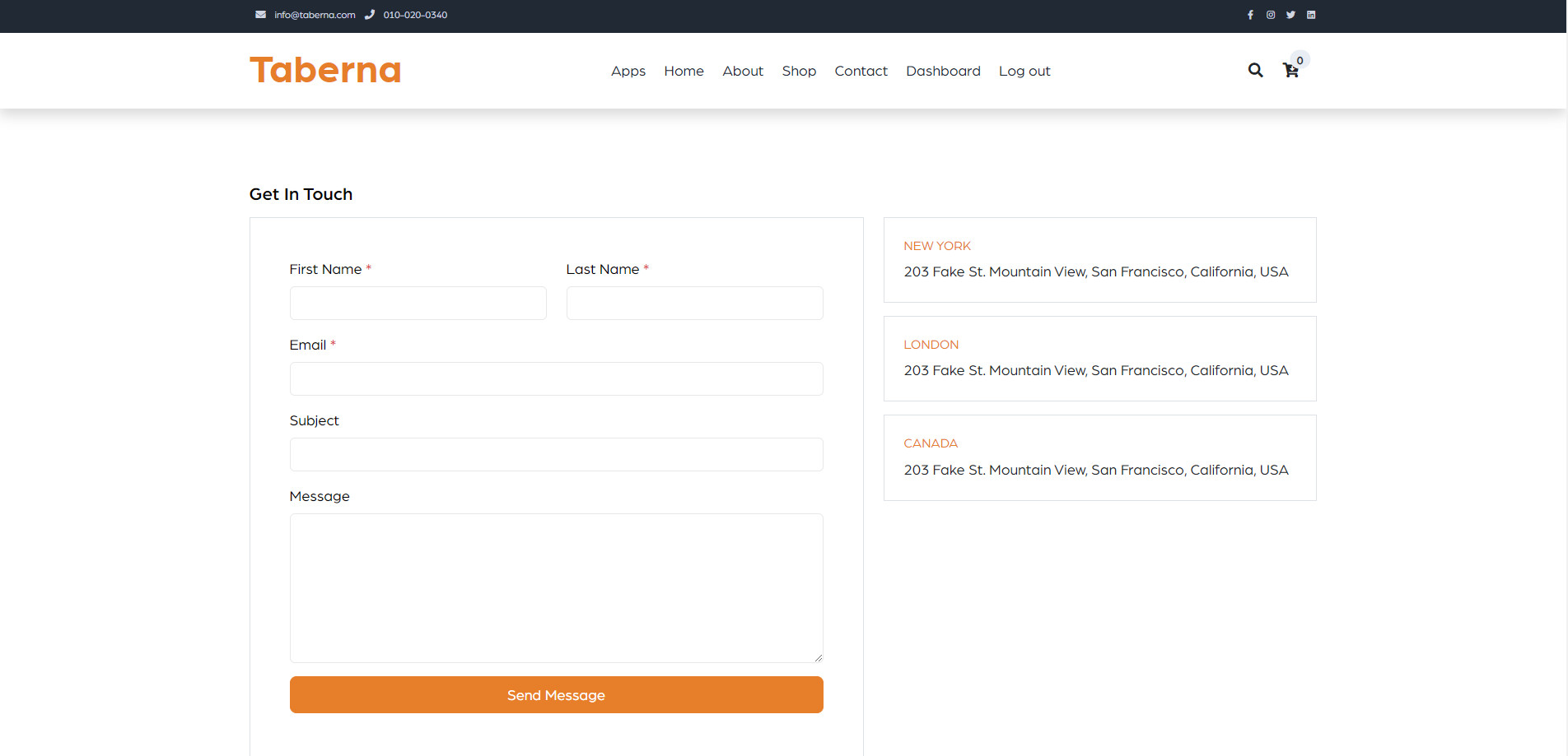 Taberna eCommerce