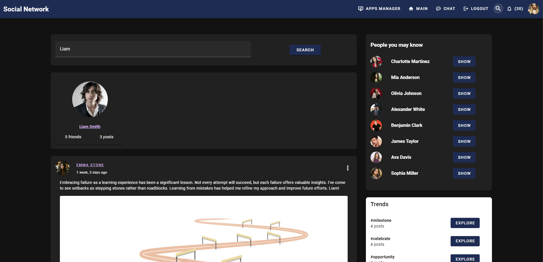 Social Network DRF