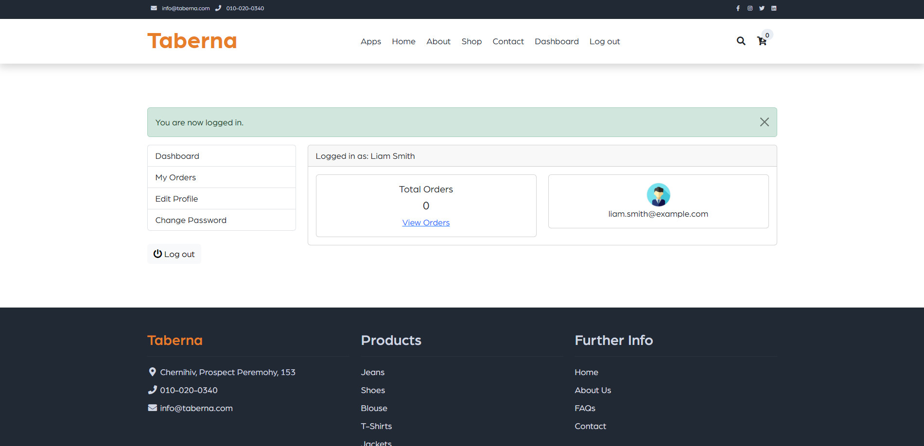 Taberna eCommerce