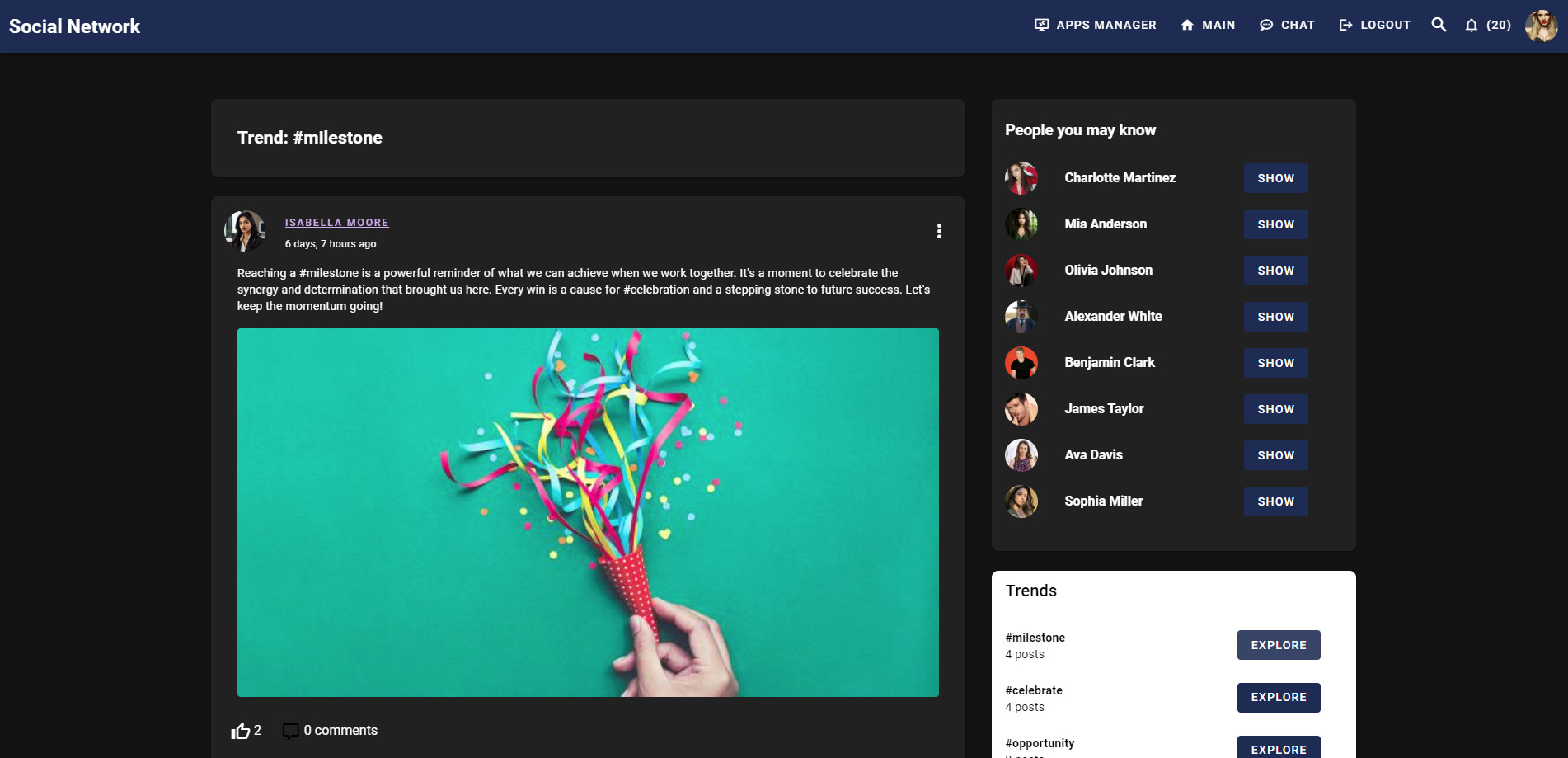 Social Network DRF