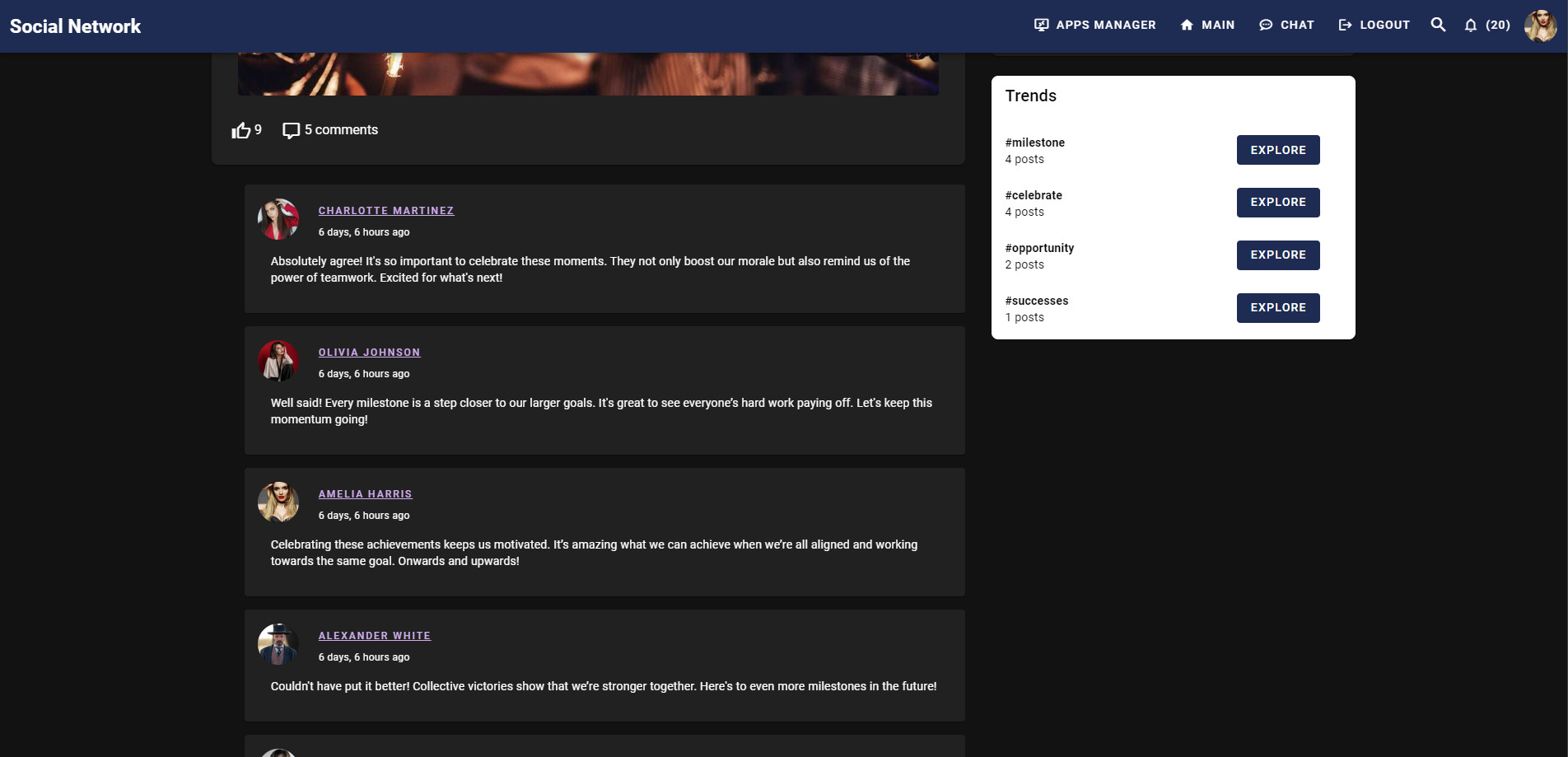 Social Network DRF